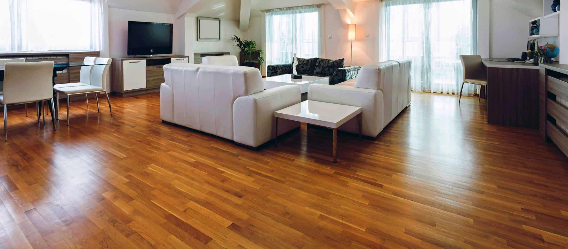 living room with wooden floor