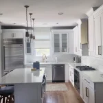 semi-custom kitchen cabinetry in neutral shades
